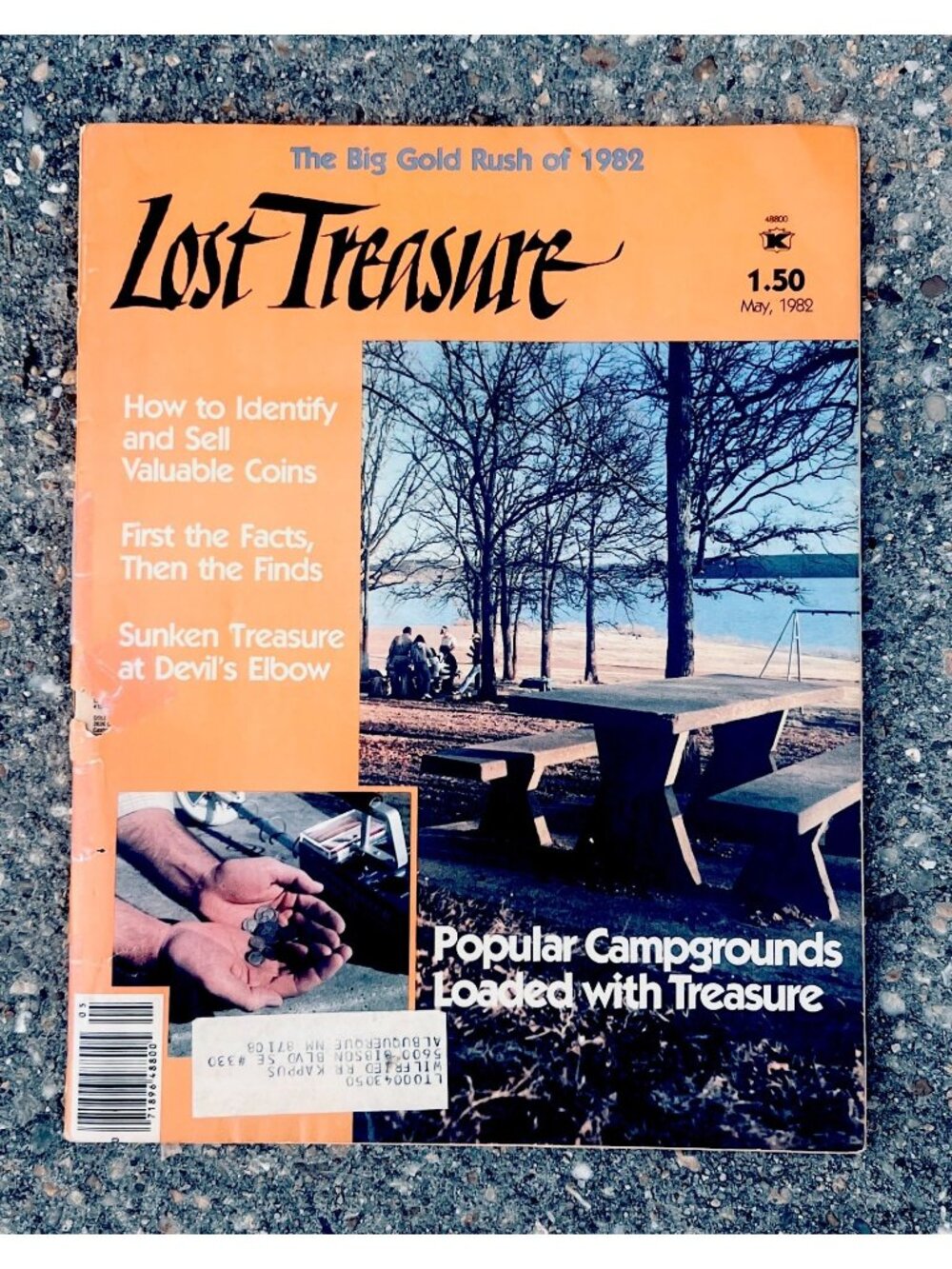 Lost Treasure May 1982 Magazine Metal Detecting Coins Gold Hunting